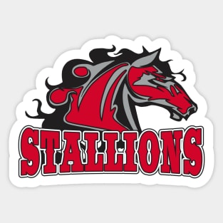 Stallions Sports Team Logo Sticker